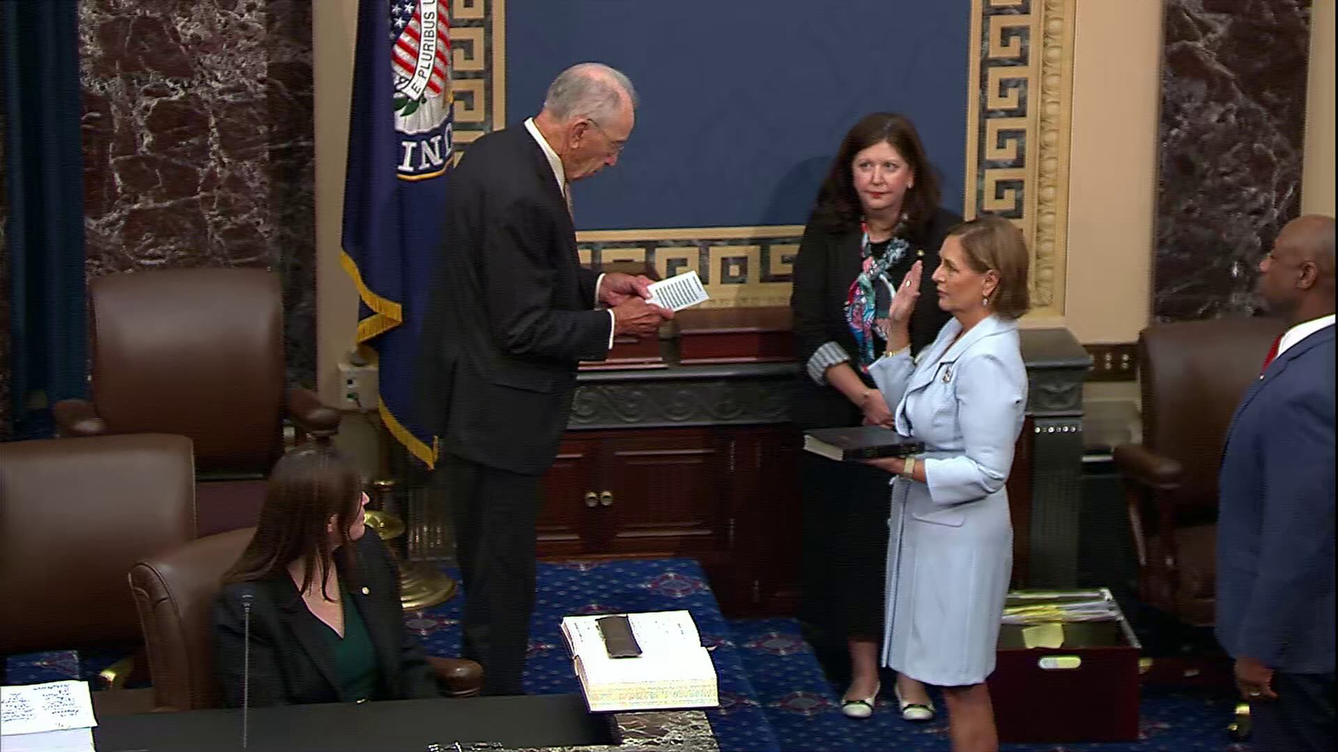 Darline Graham sworn in to finish Lindsey Graham US Senate term