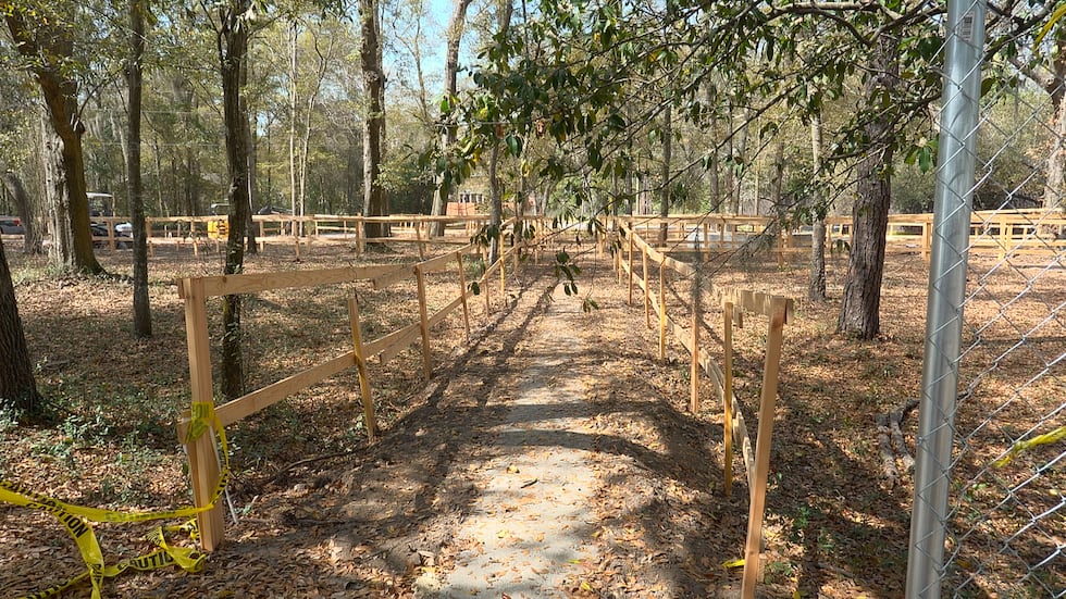 Current construction of the upcoming heritage park in Scanlonville.