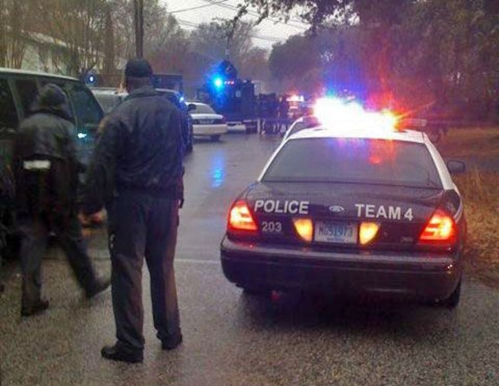 Dozens of law enforcement on scene at 1834 Debbenshire Dr.