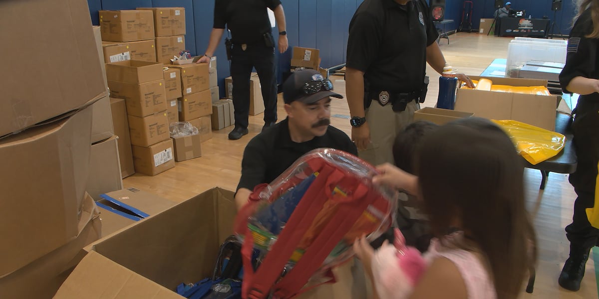 North Charleston Police host annual back-to-school supply giveaway