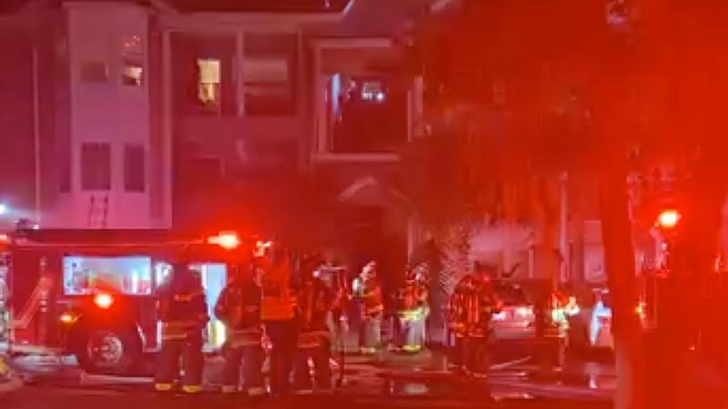 Emergency crews are on the scene of a structure fire in West Ashley late Friday night.
