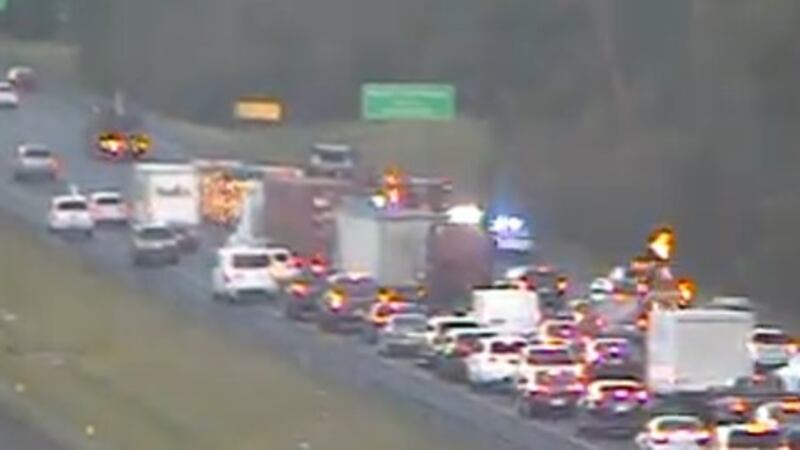 The incident was at Exit 203 to College Park Road where two lanes had been closed.