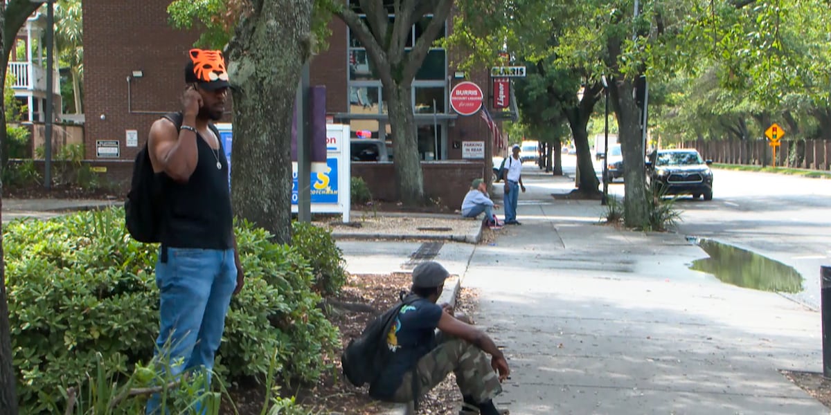 Bus Stop Riders CARTA bus stop bench removed, riders forced to stand or sit on ground