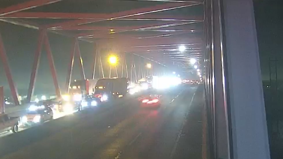 Early-morning traffic on the Don Holt Bridge is already backing up as multiple reported...