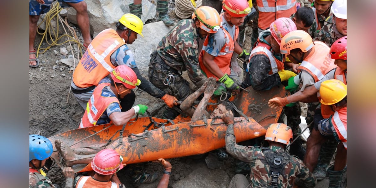Woman Trapped In Box 2 trapped workers found alive, rescued from tunnel 9 days after Nepal ...