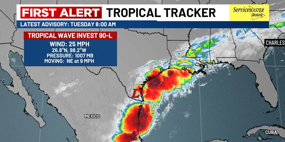 The Tropics: Heavy Rain, Flooding Possible as Tropical Cyclone Forms in the Gulf
