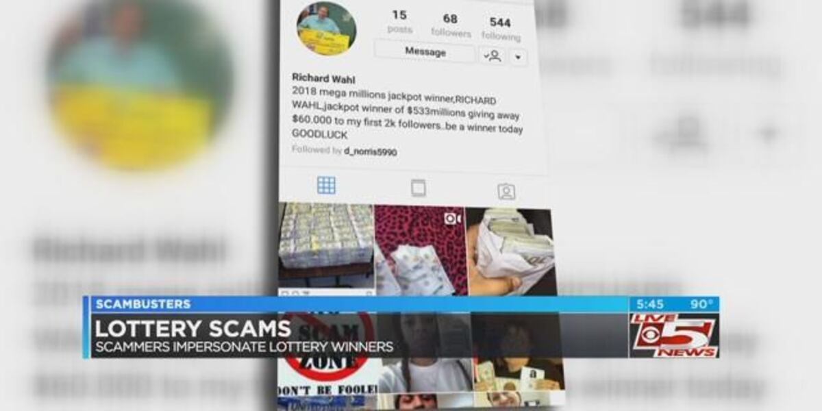 Fraudulent Raffle Live 5 Scambusters: Beware of lottery imposters and cash giveaway scams