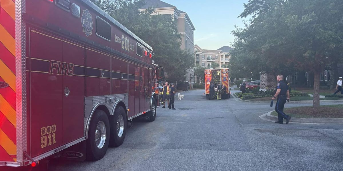 Charleston Fire crews respond to reported structural collapse at apartment complex