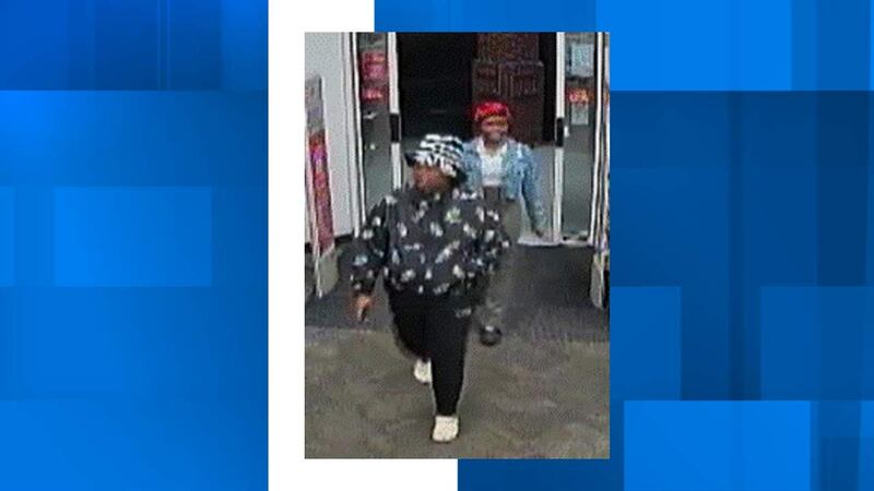 The two suspects here are believed to have committed the robbery at a local CVS Pharmacy.