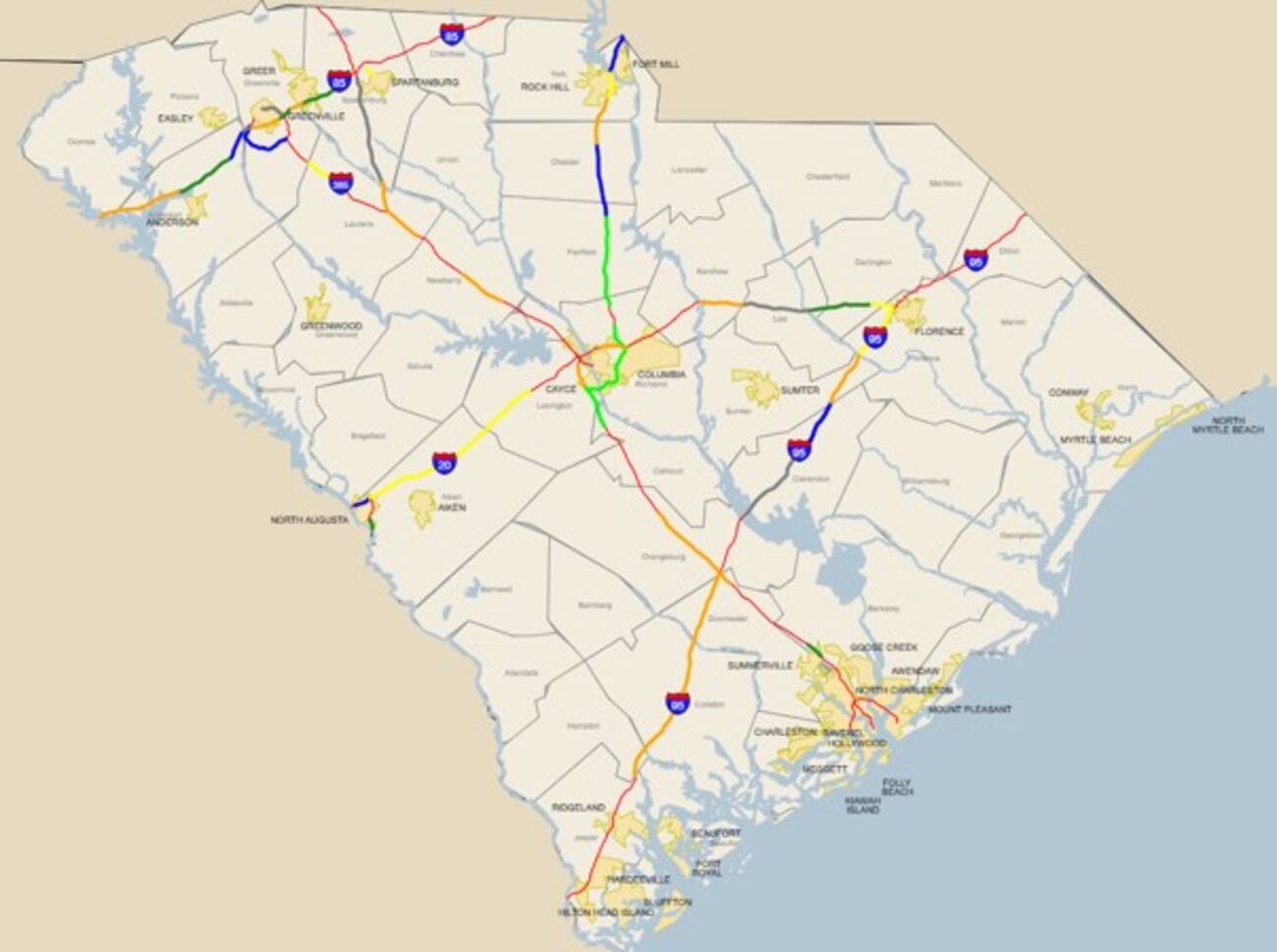 Sc Interstates SCDOT seeks public input on next Four-Year Interstate Pavement Plan