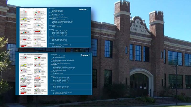 Berkeley County parents are discussing a pair of calendar options for the 2025-2026 school year.