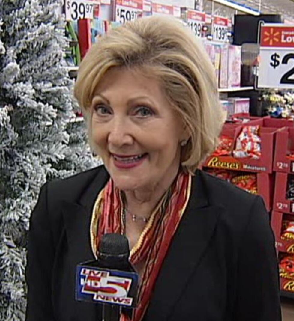 Debi Chard reported from a toy collection site for "Debi's Kids" in 2012. (Source: Live 5)
