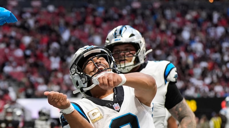 Bryce Young passes for franchise-record 448 yards to lift Panthers to 30-27 win over Falcons in OT