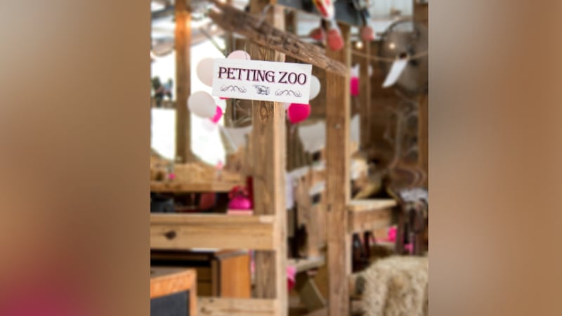 FILE -- Petting zoo sign.