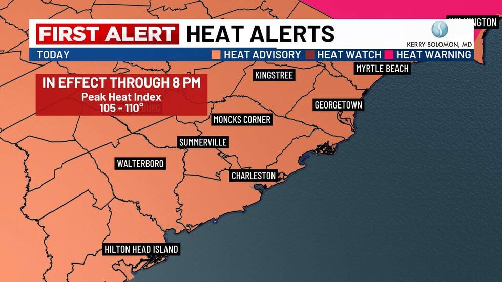 El Servicio Meteorológico Nacional emitió el segundo aviso de calor consecutivo para Lowcountry ...