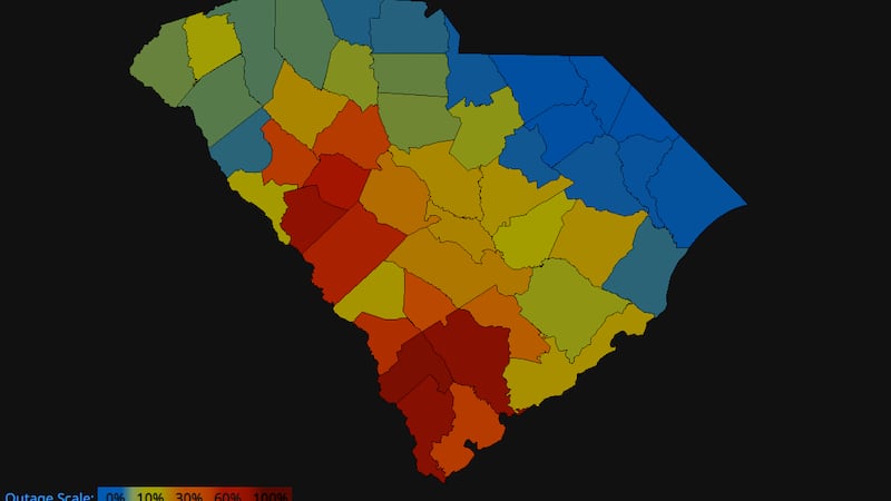 Several counties continue to fight power outages across the Lowcountry after Helene’s impacts...