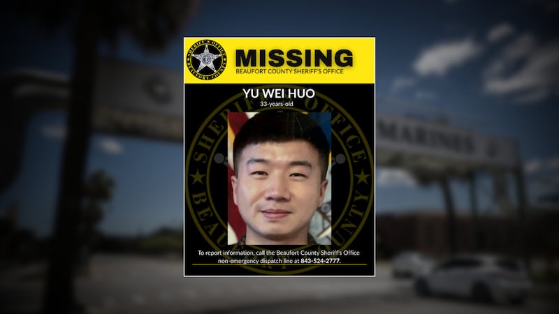 Authorities raise concern after Marine goes missing in South Carolina