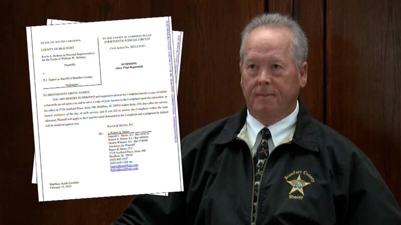 A lawsuit filed by the family of Williams Holmes alleged Beaufort County Sheriff P.J. Tanner,...