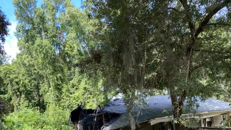 When they arrived, firefighters say they found heavy fire on the side of the home and...