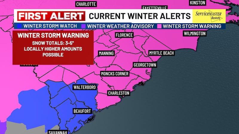 The National Weather Service upgraded a winter storm watch to a warning and it is set to take...