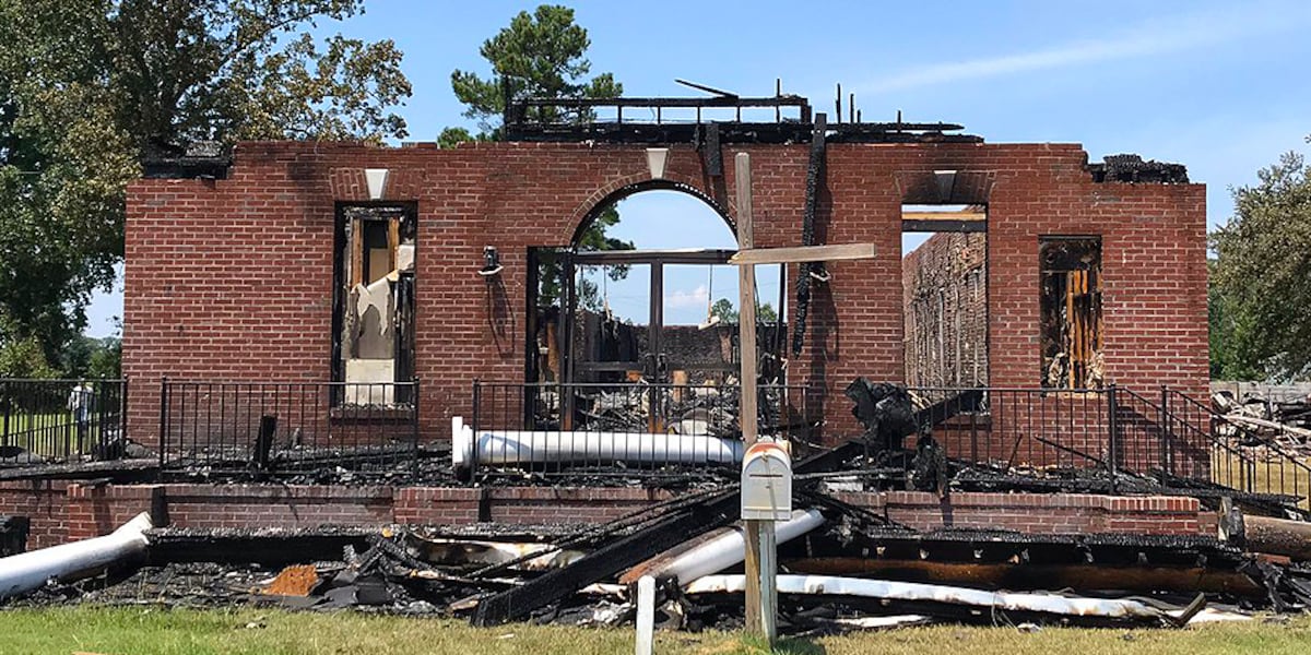 Exploded Church Congregation set to have service on Sunday outside church destroyed by fire
