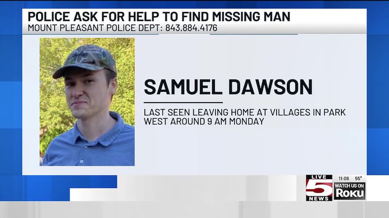 The Mount Pleasant Police Department is seeking the public’s help in locating a missing man.