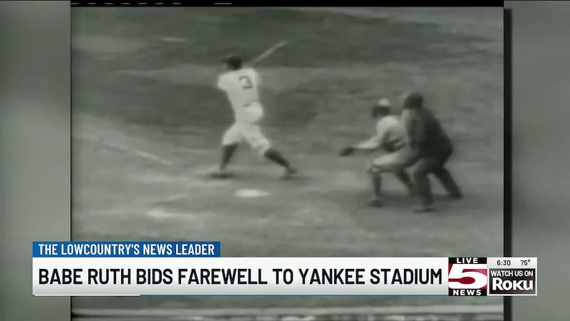 Babe Ruth bid his final farewell at Yankee Stadium 78 years ago, where he appeared for the...