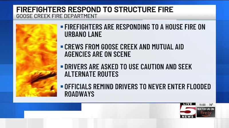 The City of Goose Creek Fire Department, along with its mutual aid partners, responded to a...