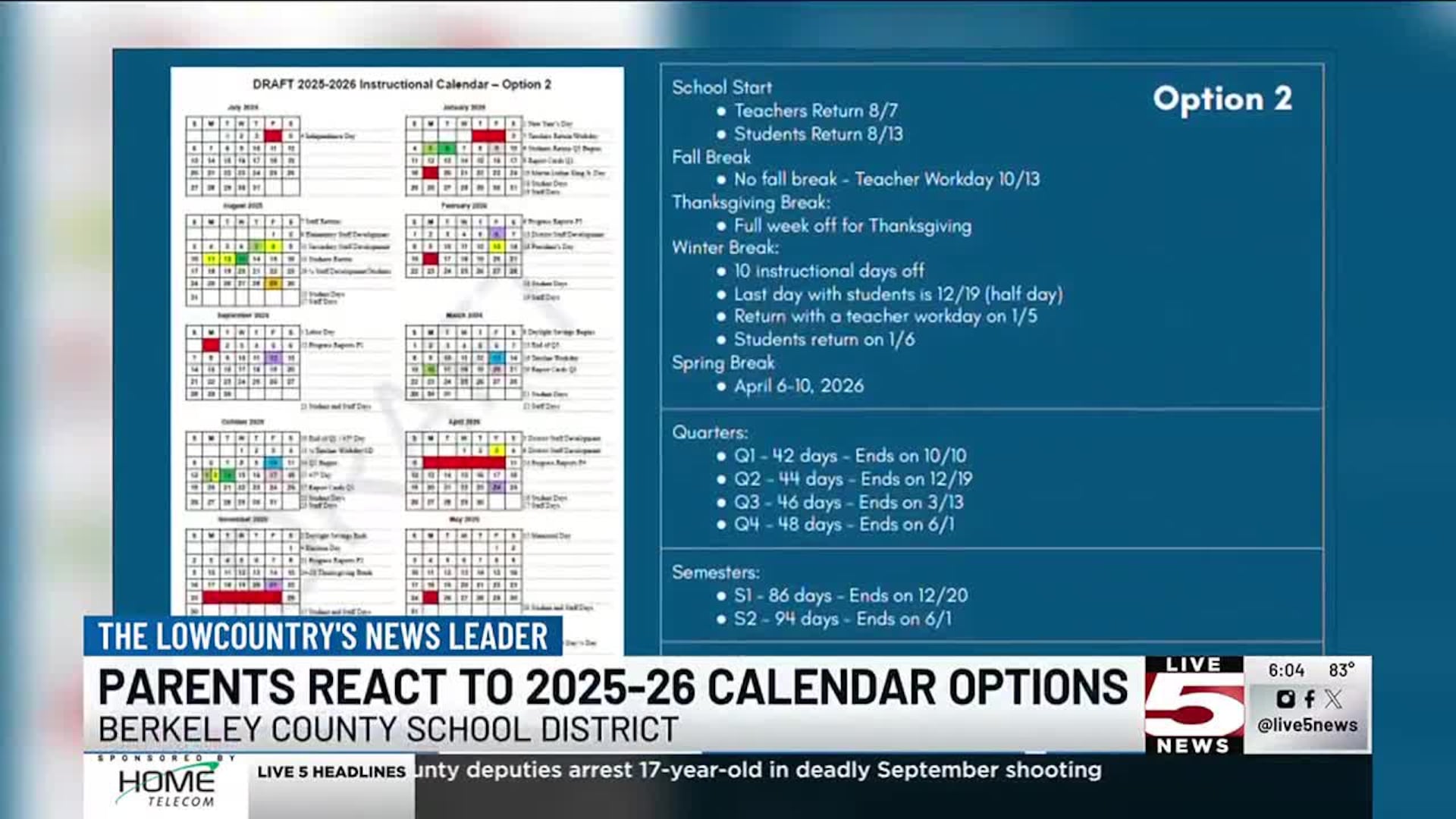 2026-2027 Berkeley County Schools Academic Calendar 3 VIDEO: Berkeley Co. School parents give first reactions to 2025-2026 calendar options